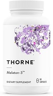 THORNE Melaton-3, 3 mg Melatonin Supplement, 60 Capsules packaging