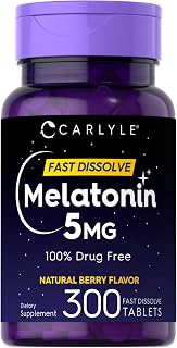 Carlyle Melatonin 5 mg Fast Dissolve 300 Tablets | Berry Flavor packaging