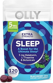 OLLY Extra Strength Sleep Pouch, 5 mg Melatonin, L-Theanine - 120 Count packaging