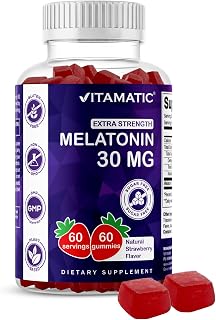 Vitamatic Extra Strength Melatonin 30 mg, 60 Gummies packaging