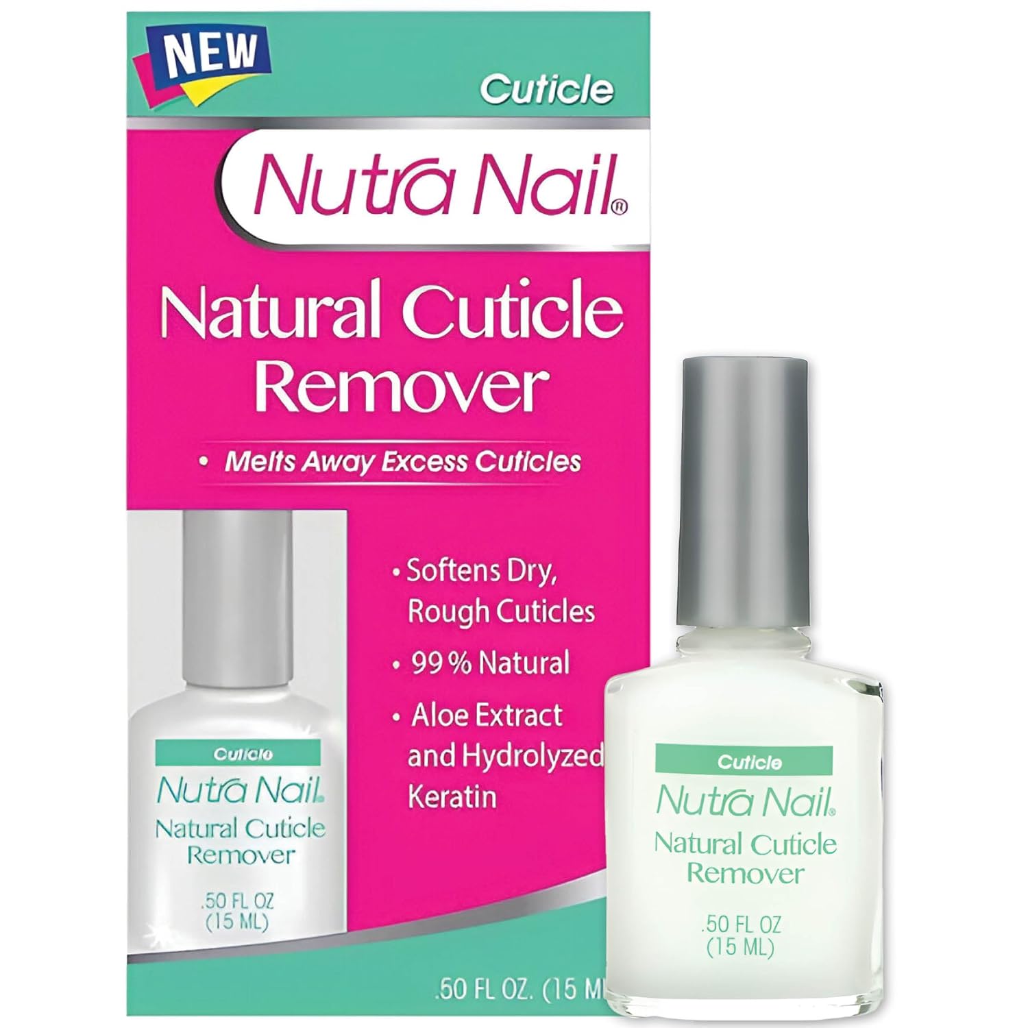 Nutra Nail Naturals Cuticle Remover, Nail Bed Softener (045 fl oz)