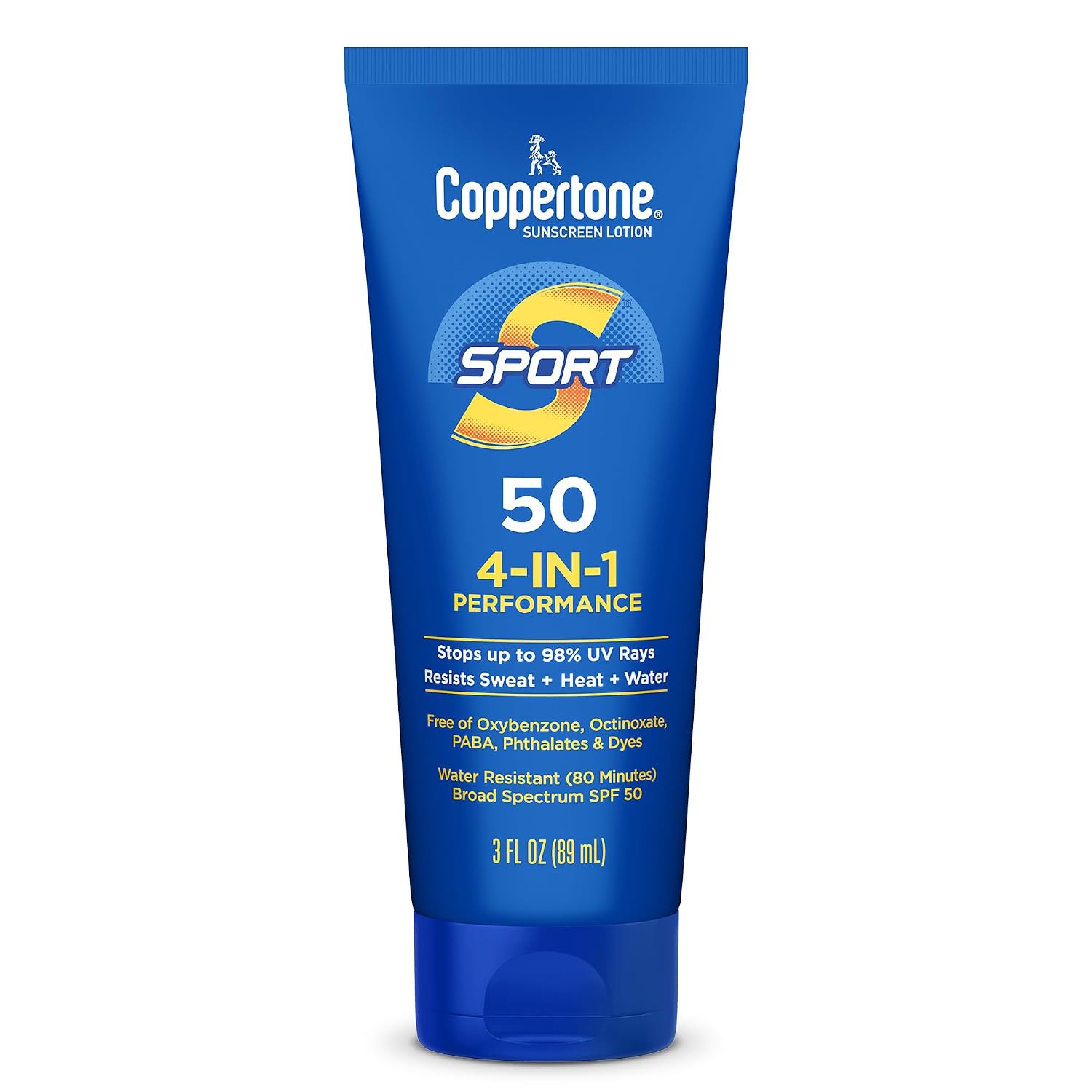 Coppertone SPORT Sunscreen Lotion SPF 50, 3 FL OZ