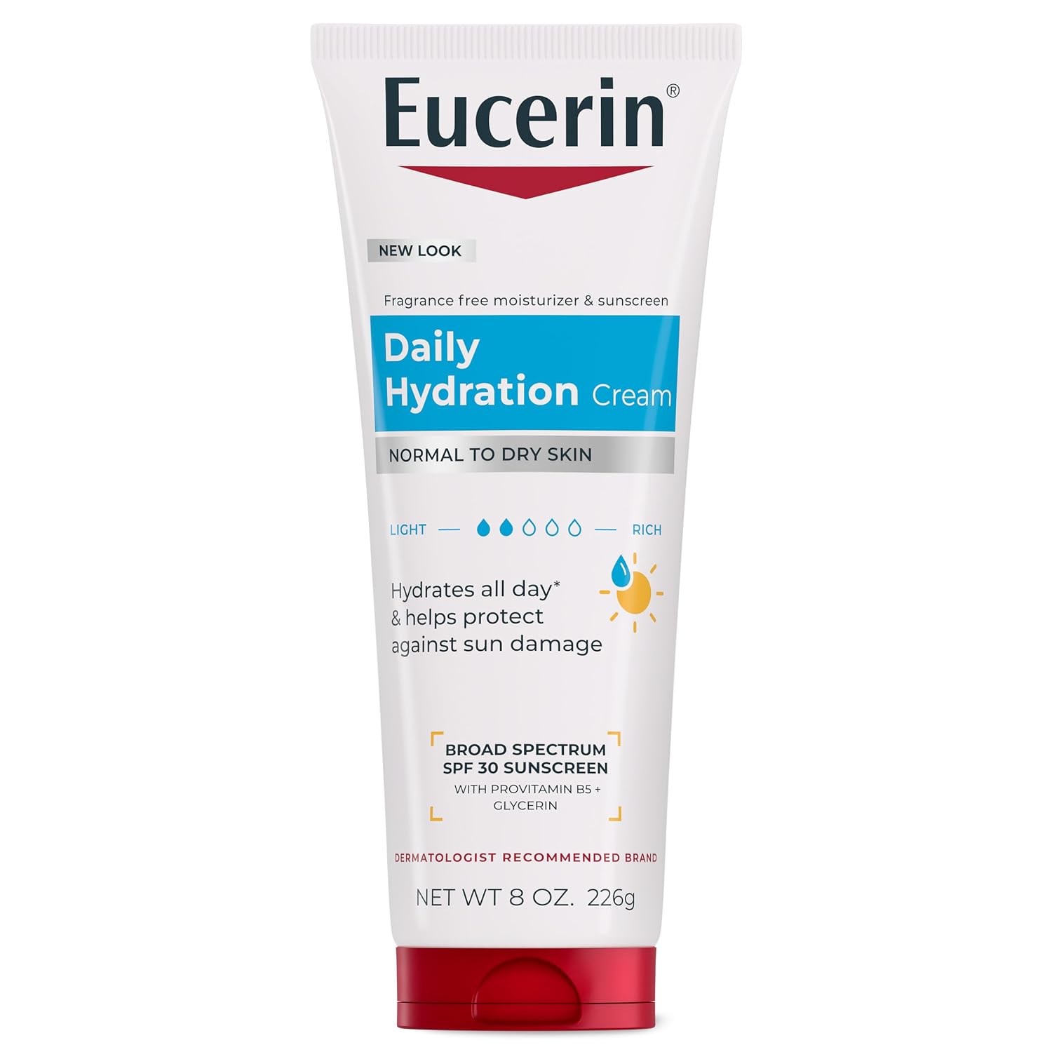 Eucerin Daily Hydration Cream SPF 30, 8 OZ