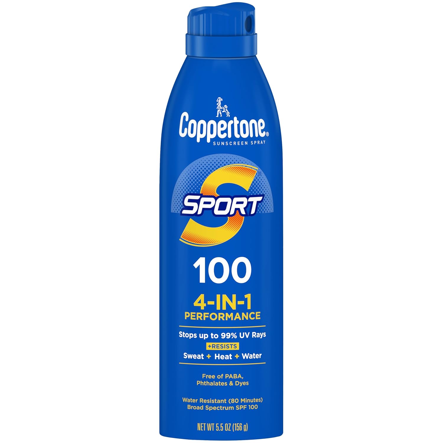 Coppertone SPORT Sunscreen Spray SPF 100, 5.5 FL OZ