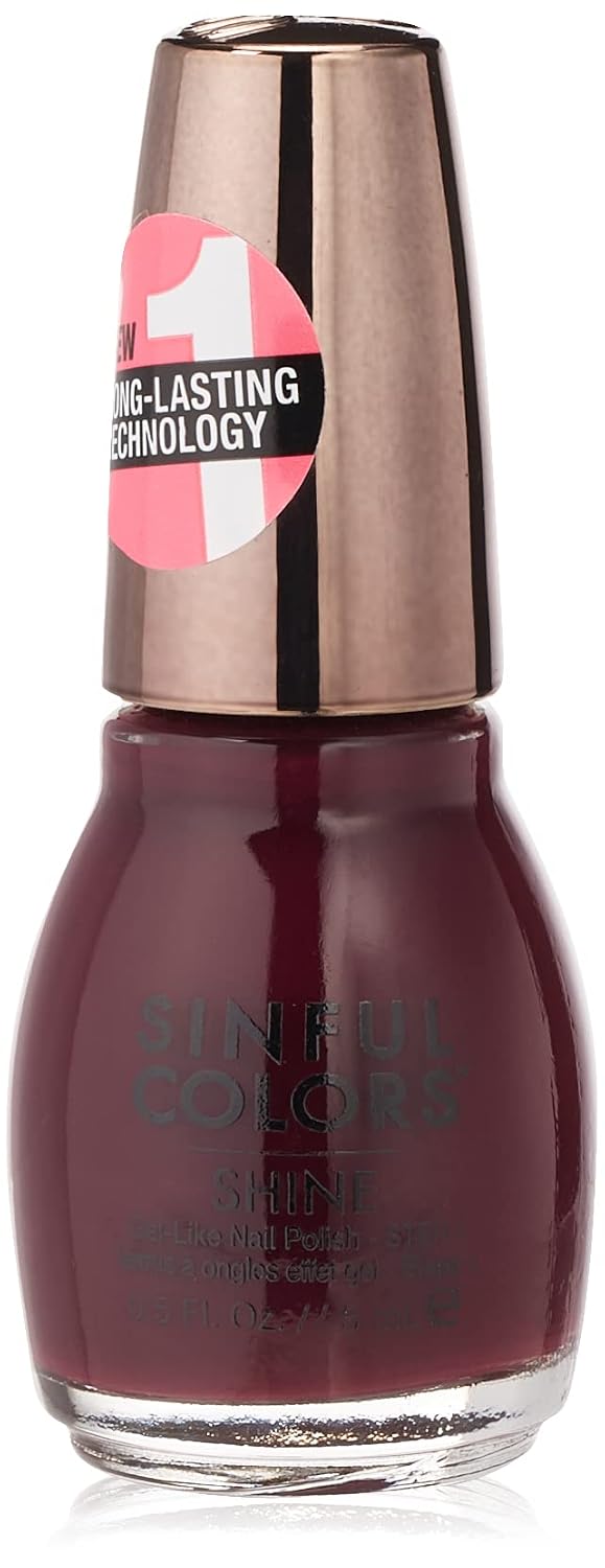 SinfulColors SinfulShine Nail Polish, Plumberry, 2 oz
