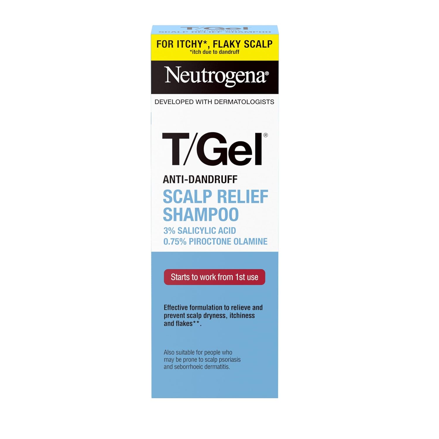 Neutrogena T/Gel Scalp Relief Anti-Dandruff Shampoo (150ml) 5.07 fl oz