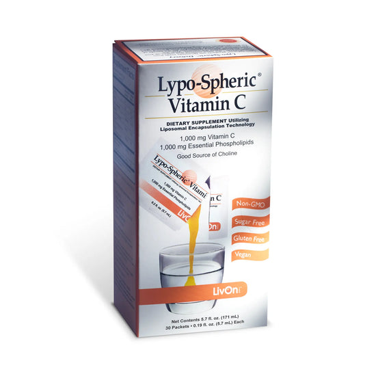 LivOn Laboratories Lypo-Spheric Vitamin C 1000 mg, 30 Packets