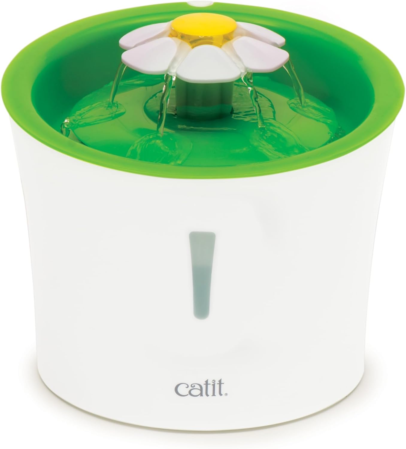 Catit Flower Fountain — Original green, 3 litres, with triple-action filter