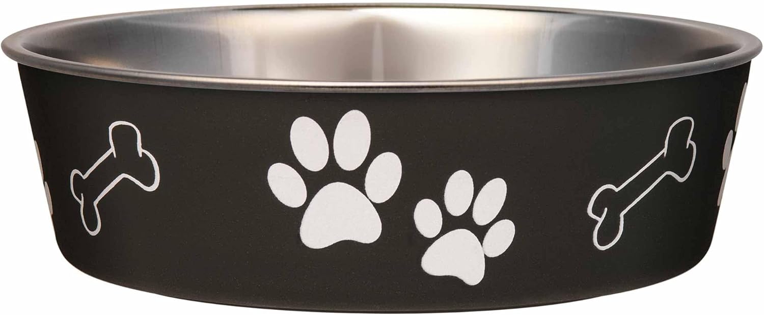 Loving Pets Bella Bowl — Medium 20–35 lb, espresso, 27 oz, 1 bowl