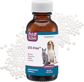 PetAlive UTI-Free Granules for Cats & Dogs - Bladder Comfort - 1 Oz Bottle