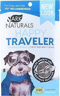 Ark Naturals Happy Traveler Calming Soft Chew Treats for Dogs and Cats