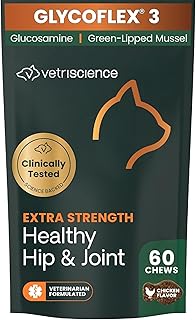 VetriScience Extra Strength Healthy Hip & Joint for Cats, Chicken, 60 Count
