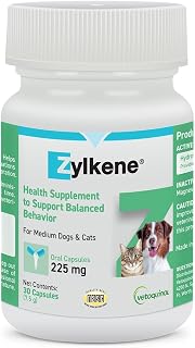 Vetoquinol Zylkene, Calming Capsules for Medium to Large Dogs, 30 Count