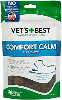 Vet's Best Comfort Calm Soft Chews for Dogs, Relaxation Chew, 30 Day Supply