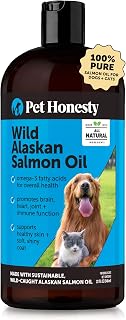 Pet Honesty Wild Alaskan Salmon Oil for Dogs and Cats, 32oz