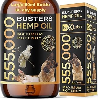 Buster's Hemp Oil for Dogs & Cats, Calm, Hip & Joint, Coat, 60ml