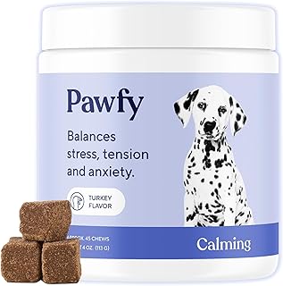 Pawfy Calming Chews for Dogs - Anxiety & Stress Relief for Thunder