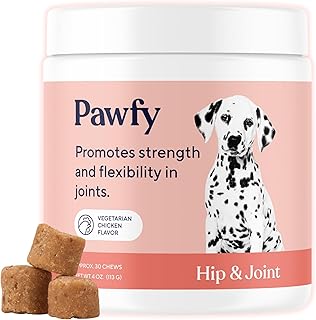 Pawfy Hip & Joint Supplement for Dogs - Glucosamine Chondroitin & MSM