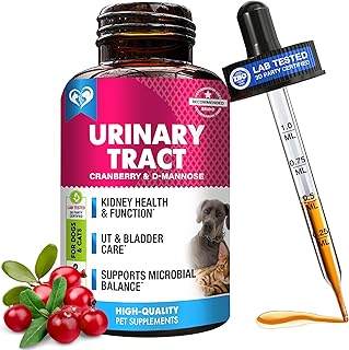 Cat & Dog Urinary Tract Infection Treatment & Natural UTI Medicine Cranberry & D-Mannose -Kidney+Bladder