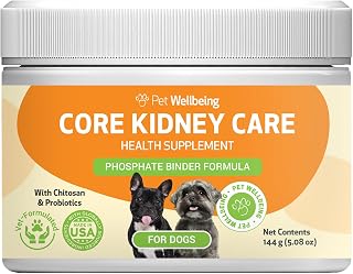 Pet Wellbeing Core Kidney Care for Dogs - Daily Phosphate Binder, 144 g