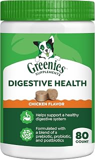 Greenies Supplements Digestive Health Soft Dog Chews, Chicken, 80 Count