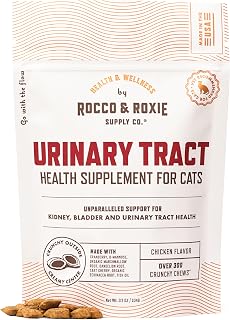 Rocco & Roxie Cat Urinary Tract Health Chews, Cranberry & D-Mannose