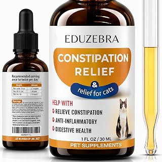 Cat Constipation Relief, Cat Stool Softener, Herbal Laxative for Cats