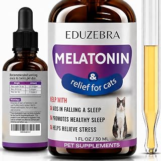 Cat Melatonin for Sleep Aid, Cat Sedative for Grooming, Cat Calming Treats