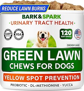 BARK&SPARK Green Grass Chews - Dog Pee Grass Spot Saver Caused by Dog Urine