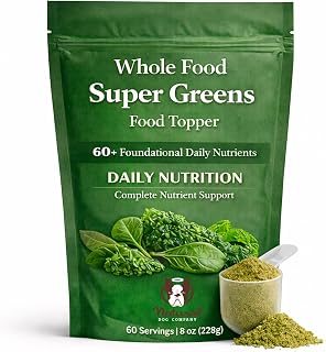 Natural Dog Company Super Greens Food Topper for Dogs, 8oz