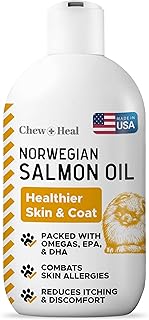 Salmon Oil for Dogs - Premium Fish Oil for Skin and Coat Health - Omega 3 Supplement