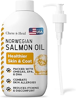 Salmon Oil for Dogs and Cats, 32 oz - Omega-Rich Supplement for Healthy Skin & Coat, Joint & Immune