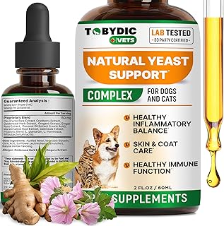 Natural Cats & Dog Yeast Infection Relief - Itchy Skin & Ear Treatment