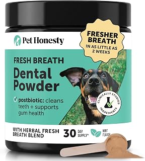 Pet Honesty Vet Approved Dog Teeth Cleaning Powder, 30 Servings