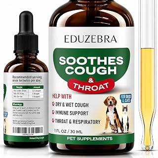 Kennel Cough Drops for Dogs and Cats, Cough Suppressant for Wet & Dry Cough