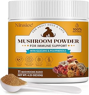 Mushroom Supplement Powder for Dogs & Cats, Dogs Lumps and Bumps-4.23Oz
