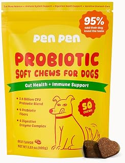 PENPEN Probiotics for Dogs, Dogs Probiotics for Digestive Health, Multi-Probiotic and Enzyme Blend