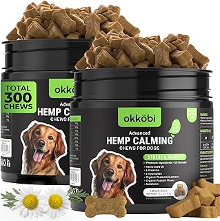 Calming Chews for Dogs, Hemp Anxiety Relief, Duck Flavor, 150 Count, 2 Pack