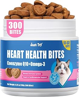 Just Try CoQ10 & Taurine Cat Treats, 300 Ct