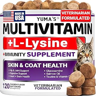 Cat Multivitamin Chews - Cat Vitamins and Supplements - Taurine & Lysine