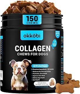 Collagen Chews for Dogs, 150 Count, Joint Skin and Coat Supplement, Chicken
