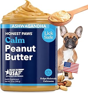 Dog Peanut Butter, Calming Supplement, Ashwagandha & Valerian Root, 12 oz