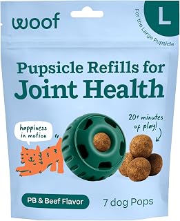 WOOF Hip & Joint Pupsicle Refill Pops - Dog Supplement for the Pupsicle Toy to