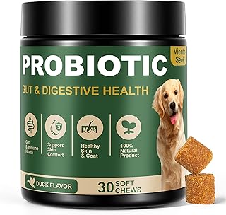 Probiotics for Dogs - Dog Probiotics for Yeast, Itchy Skin and Itchy Ears, Digestive Health, Diarrhea Relief, Gut & Immune