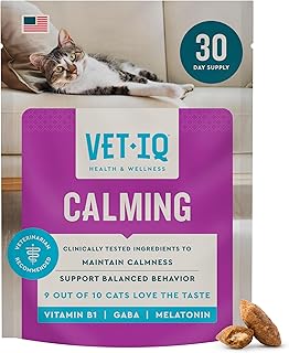 VetIQ Cat Calming Treats, Melatonin & Ashwagandha, 3.7oz