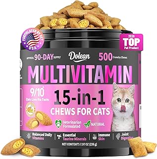 Taurine for Cats Vitamins, 15 in 1 Cat Multivitamin Immune