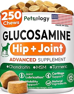 Glucosamine for Dogs - 250 Chews with Chondroitin, Hip and Joint Supplement