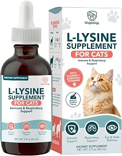 L-Lysine for Cats & Kittens, Cat Lysine Supplement & Cat Allergy Relief for Cats, Immune