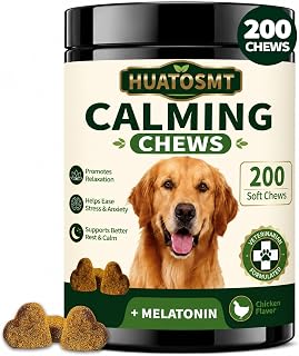Dog Calming Chewable Tablets 200 Tablets Melatonin
