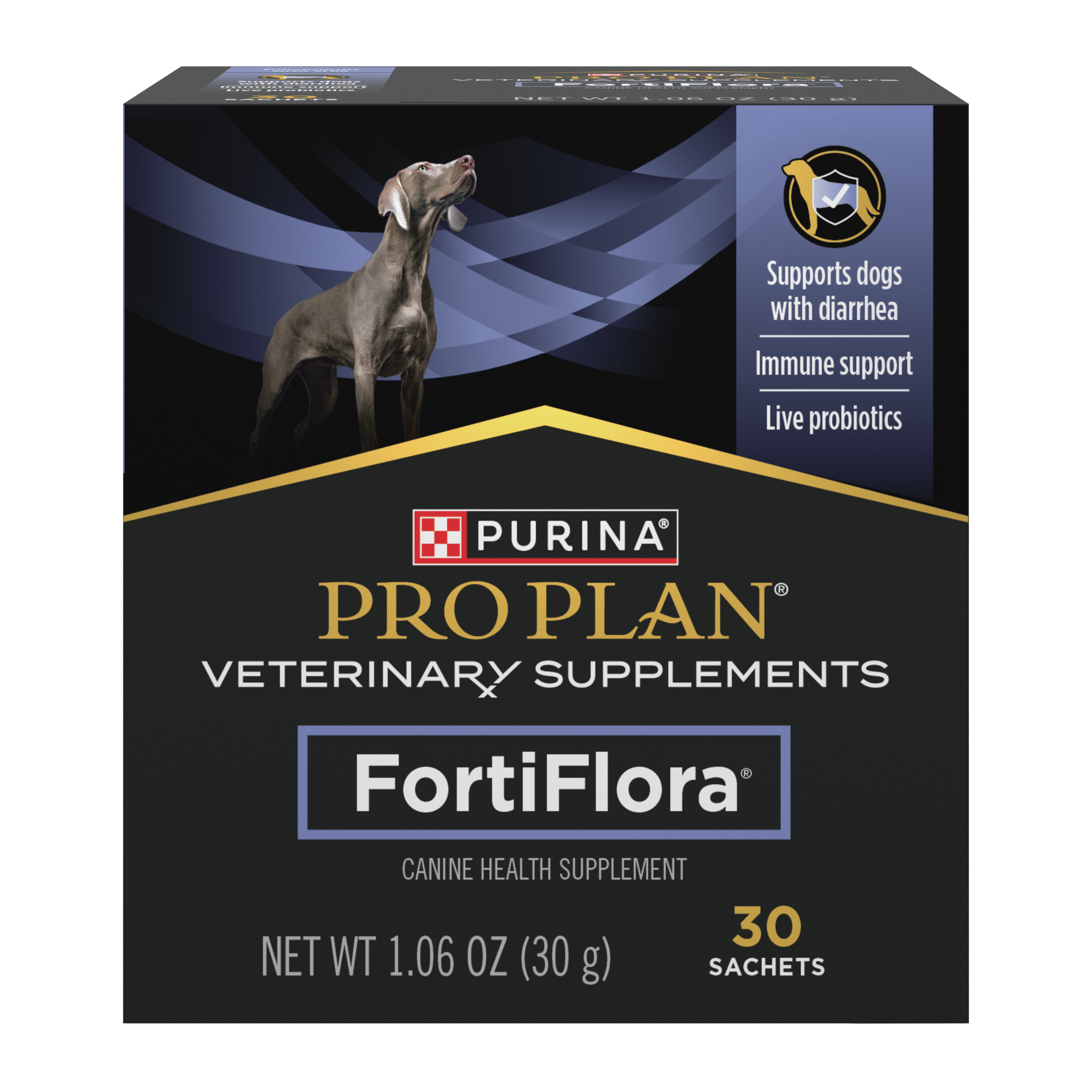 Purina Pro Plan FortiFlora Canine Probiotic Powder, 30 sachets × 1 g
